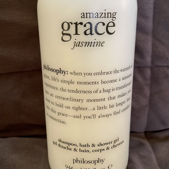 NEW Philosophy Amazing Grace Jasmine 32 oz shampoo, bath & shower gel - Picture 2 of 4